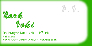mark voki business card